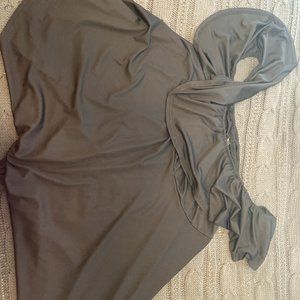 Grey ruffle dress from Rosianna